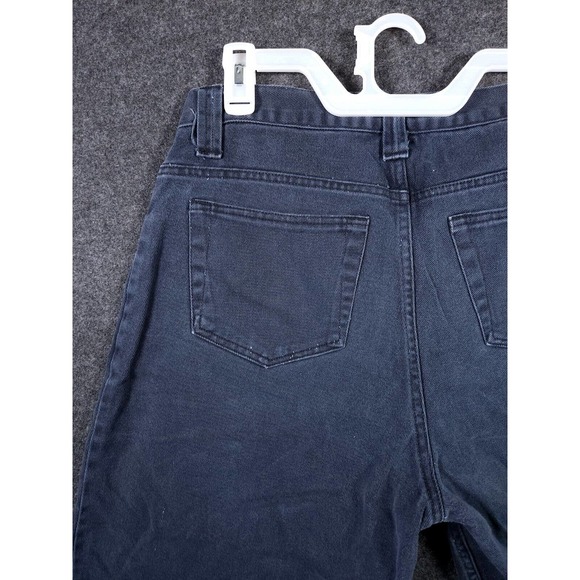 Vintage Sostanza Shorts Mens 34 Denim Cotton Mid Rise Dark Wash Green Y2K - Picture 8 of 10